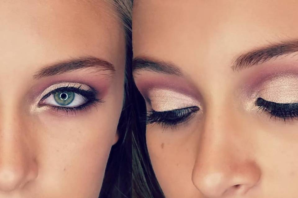 Eye makeup details