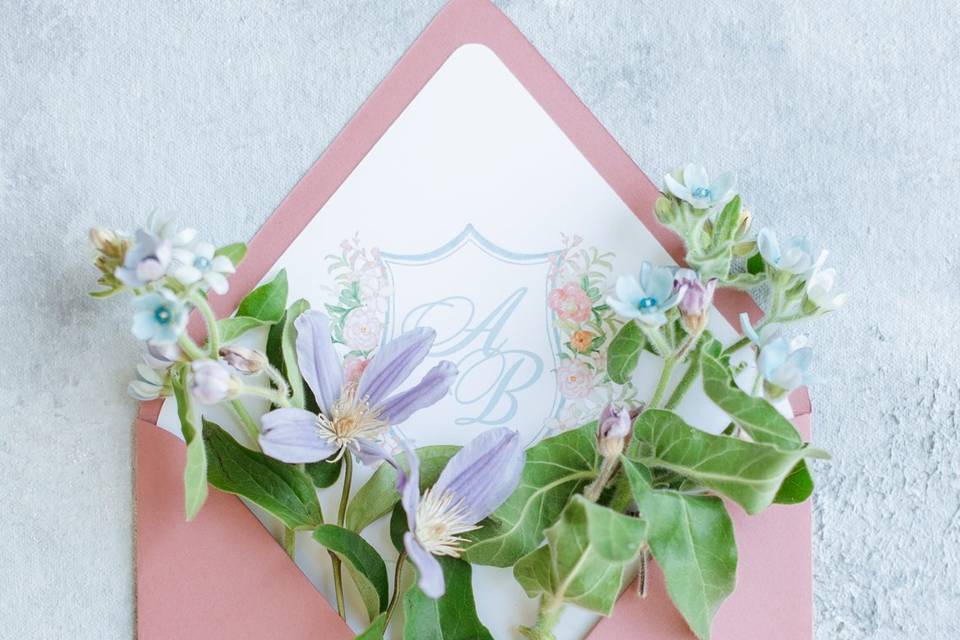 Floral Envelope Liner