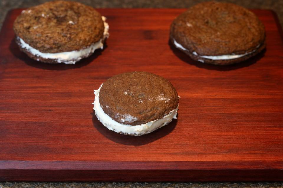Oreo chocolate chip sandwich,