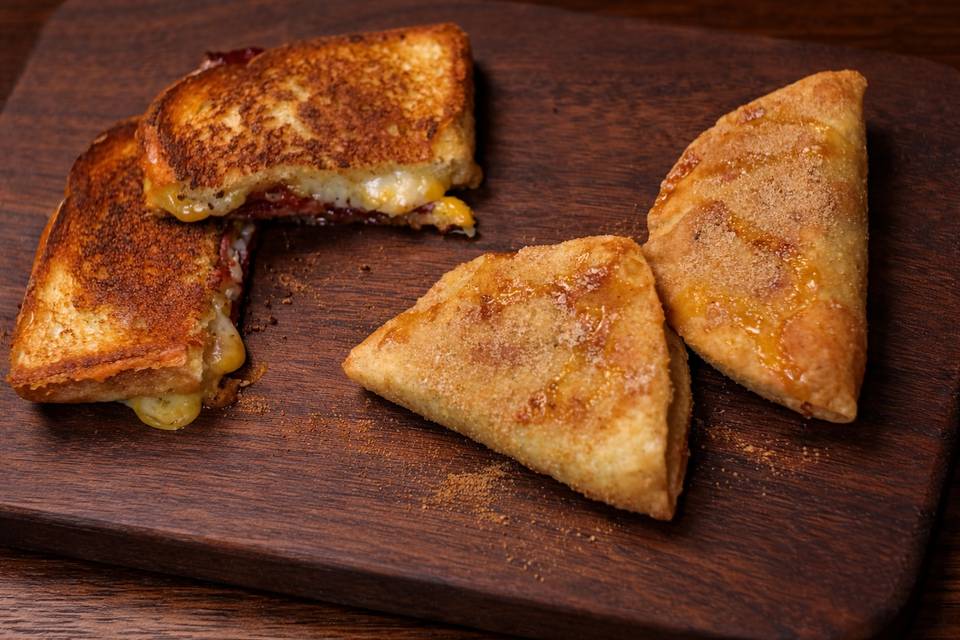 Turkey, bacon, grilled cheese