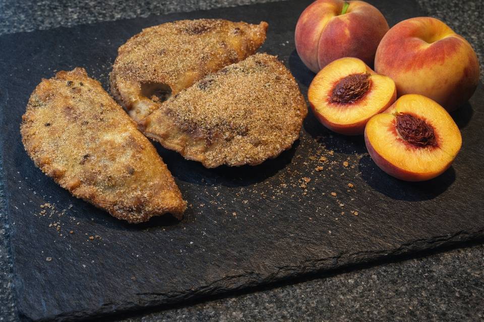 Peach cobbler empanadas