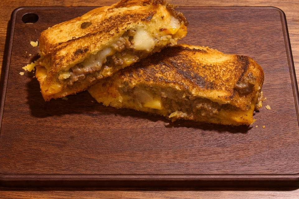Chopped grilled cheese