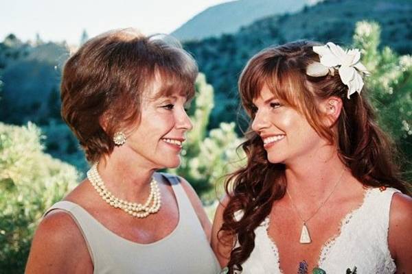 Jess and her mother glowing on her big day just outside of Reno, NV