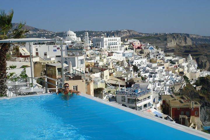 Santorini, enjoying the view