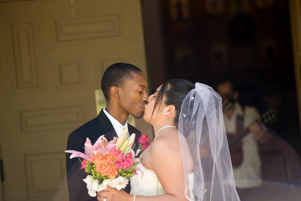 Wedding kiss