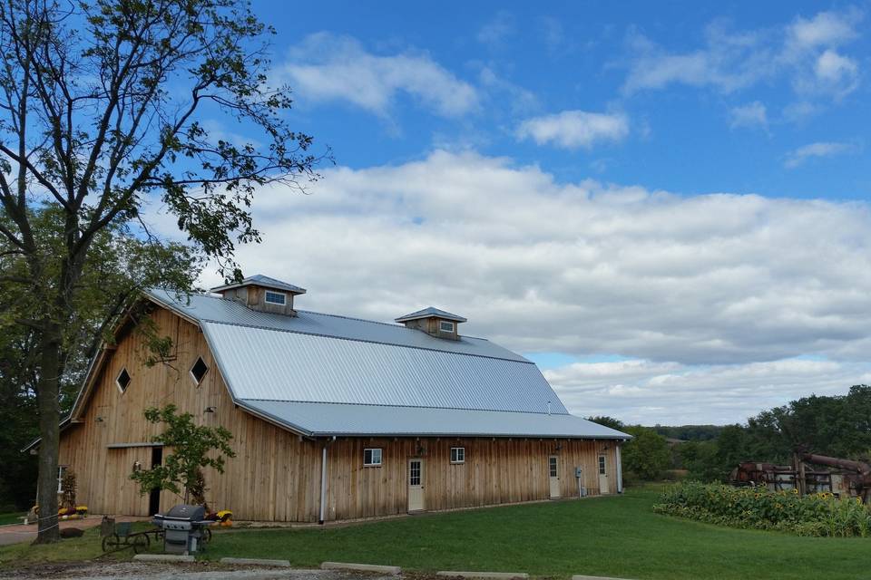 Exterior view of the barn