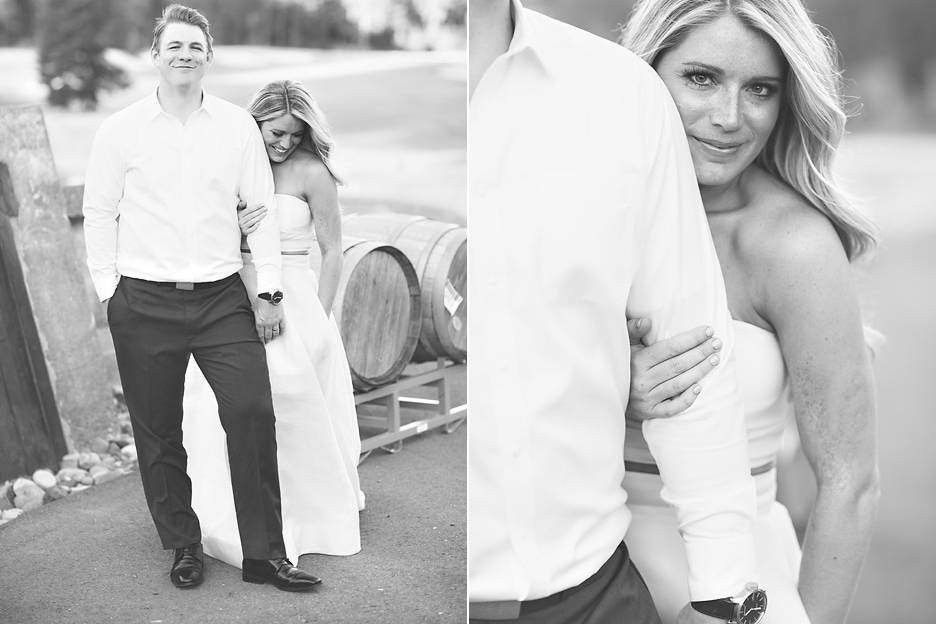 Stylized bride and groom