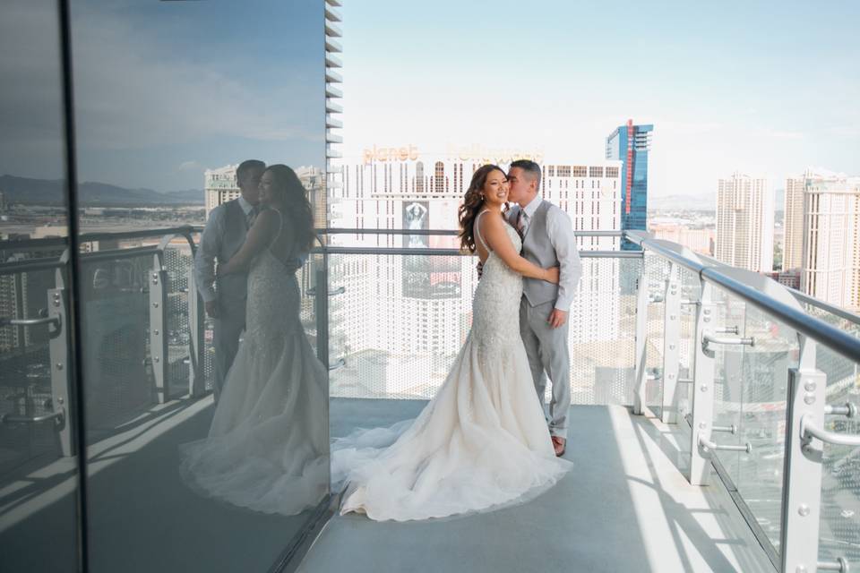 Las vegas penthouse wedding