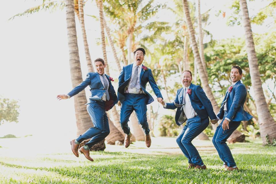 Groom jump