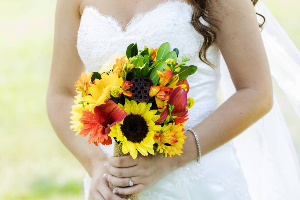 Rustic, outdoor wedding