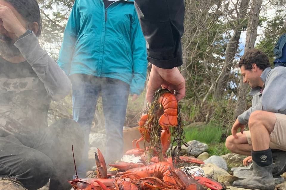 LOBSTER BAKE IN A WAGON