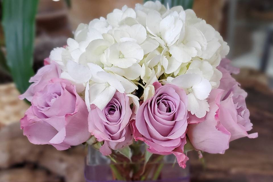 Lavender Rose Centerpiece