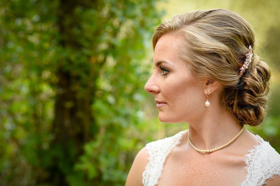 Bridal updo