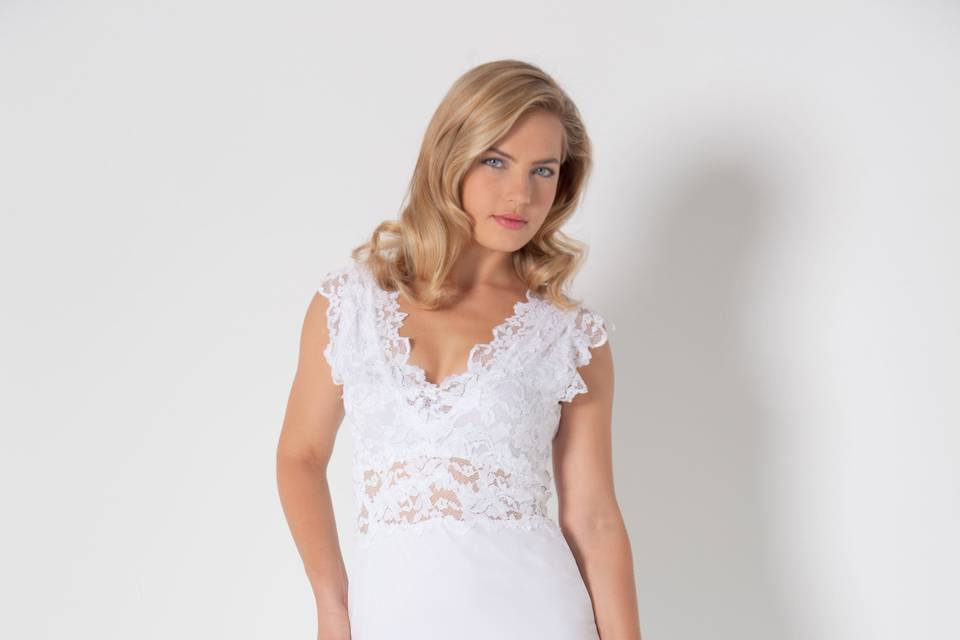 French Lace / Silk Plisse'
Style #D612