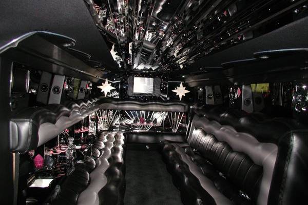 SUV limo interior