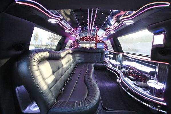 10 passenger limo interior