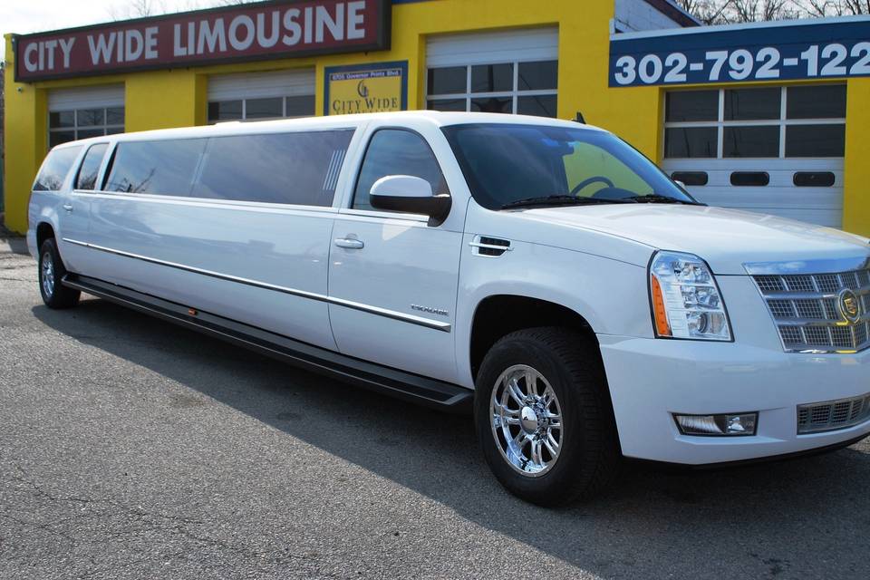 Cadillac escalade for 16 passengers