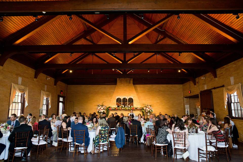 Dinner in the ballroom