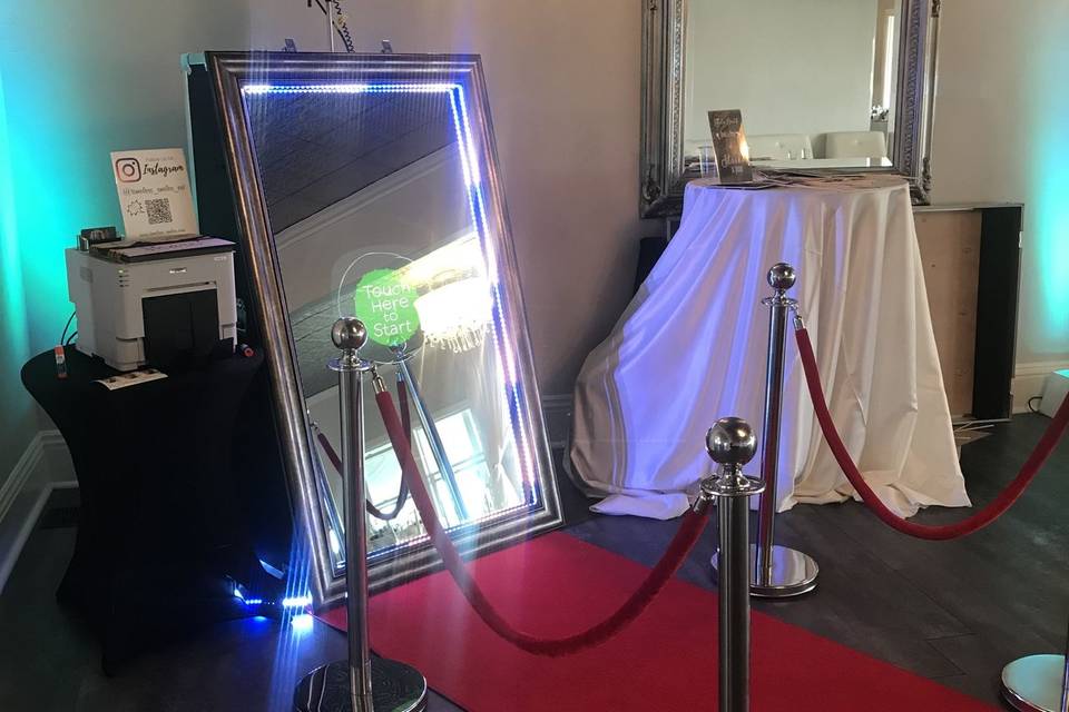 Photo booth setup