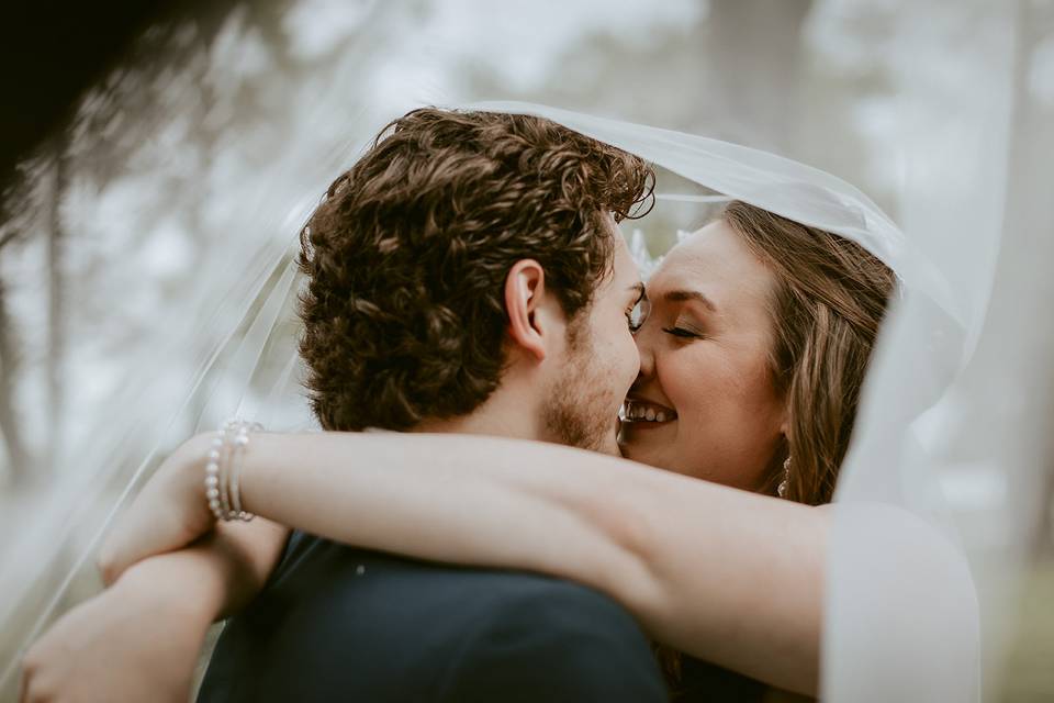 Outdoor pic of Bride & Groom