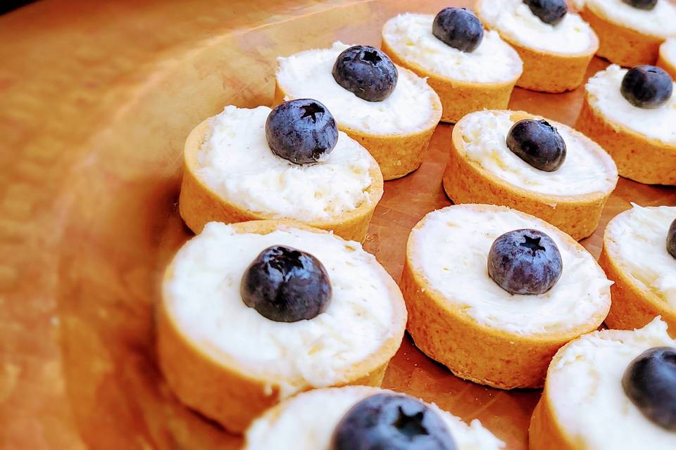 Vanilla Blueberry Tarts