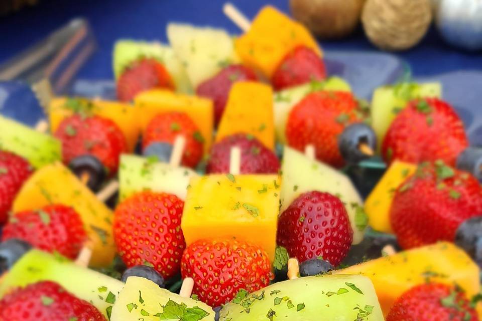 Local fruit skewers