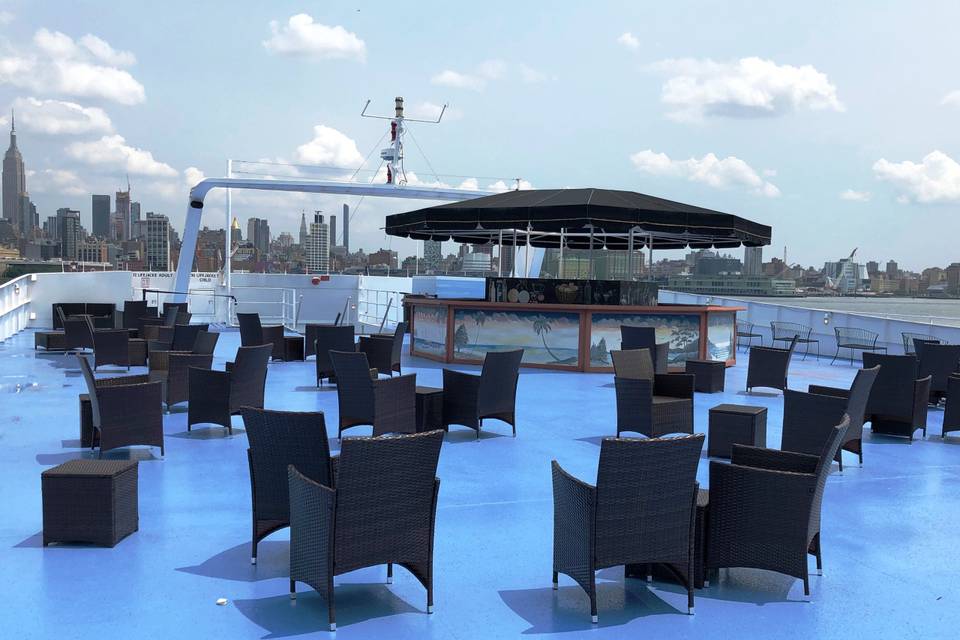 Rooftop with Seating and Bar