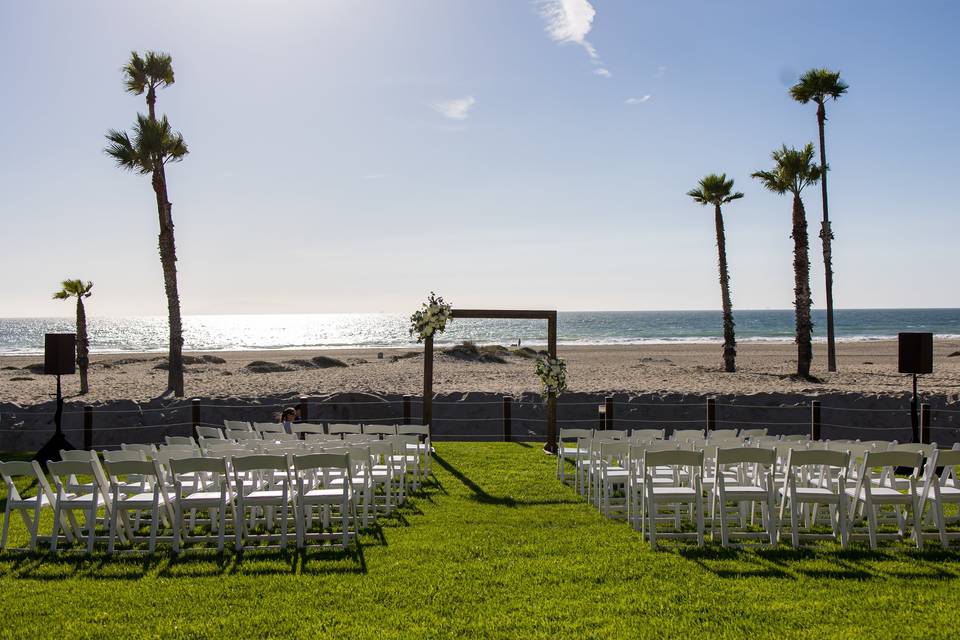 Playa Vista lawn ceremony