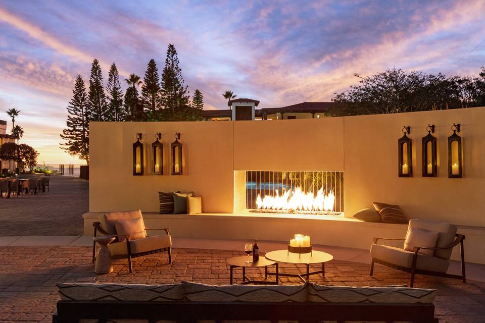 Sunset over Plaza Courtyard