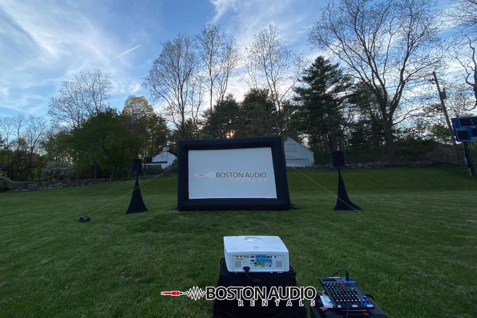 Outdoor movie screen