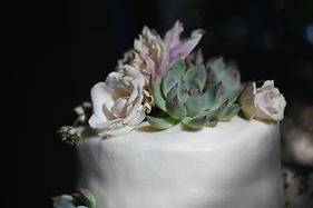 Simple wedding cake | Photography by Dana Hargitay