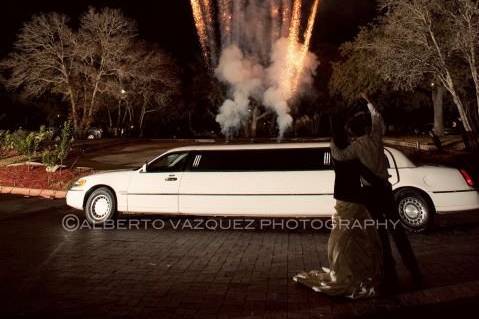 Wedding service limousine