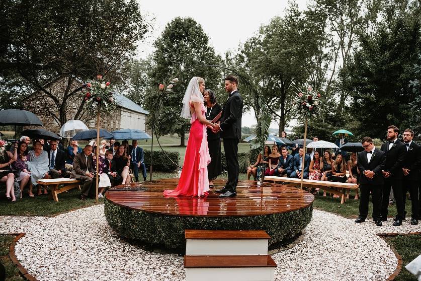 Ceremony in the Boxwood Garden