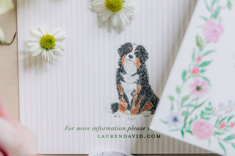 Watercolor invitations