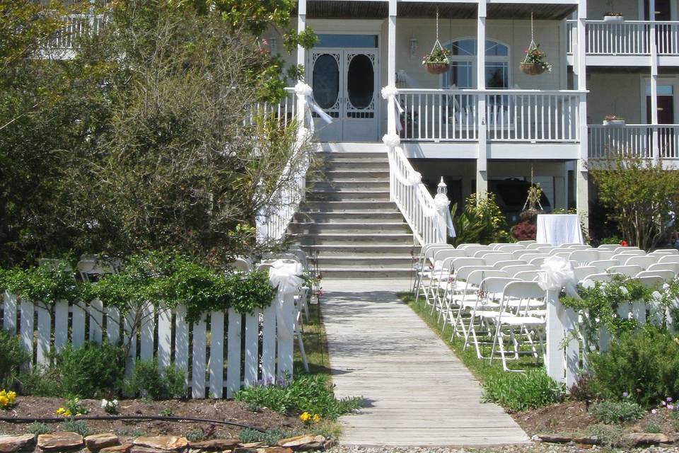 Wedding ceremony stage