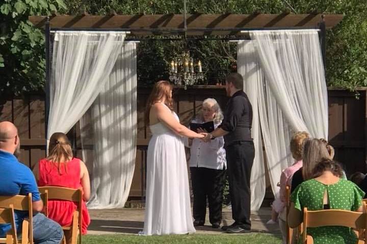 Wedding ceremony ongoing