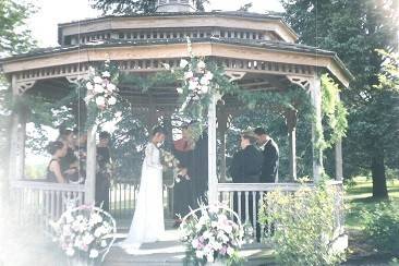 Nicely decorated gazebo