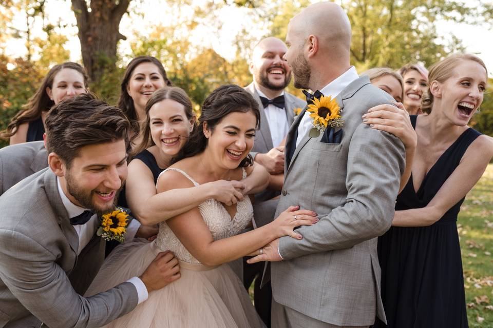 Candid Wedding Party Photos