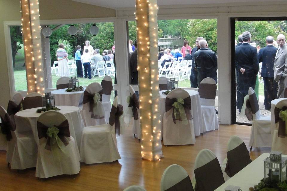 Wedding reception area