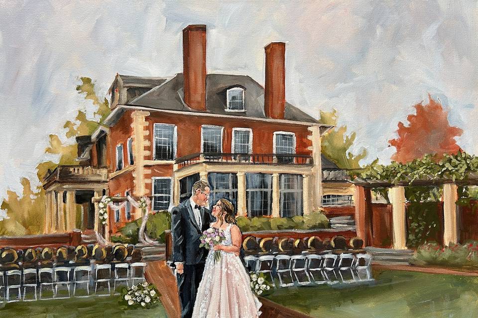 Louisville wedding painting