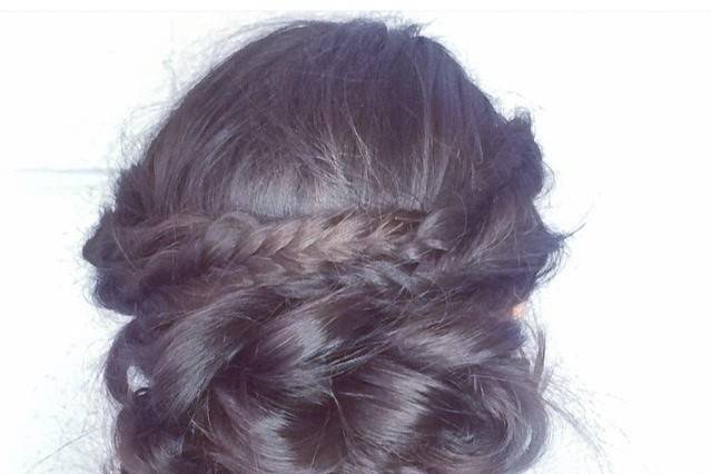 Braided updo