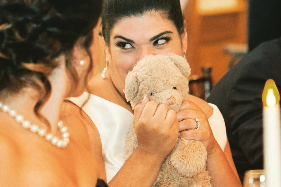 A bride & her bear!