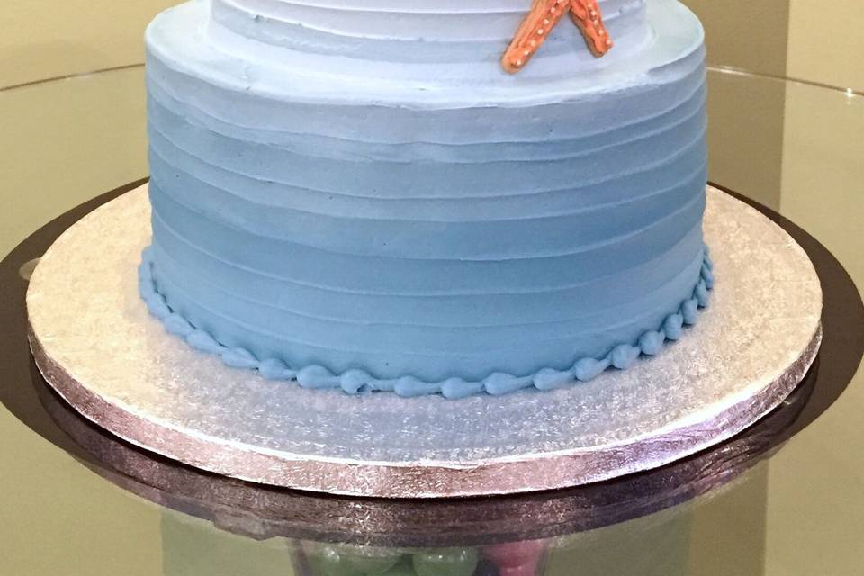 Starfish Tiered Cake