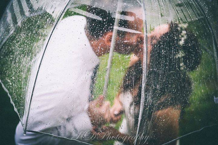 Married in the rain