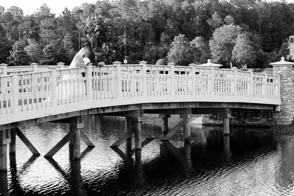 Couple on a bridge