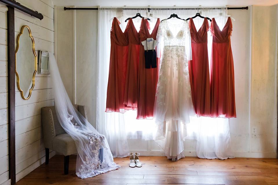 Bride and Bridesmaid Dresses