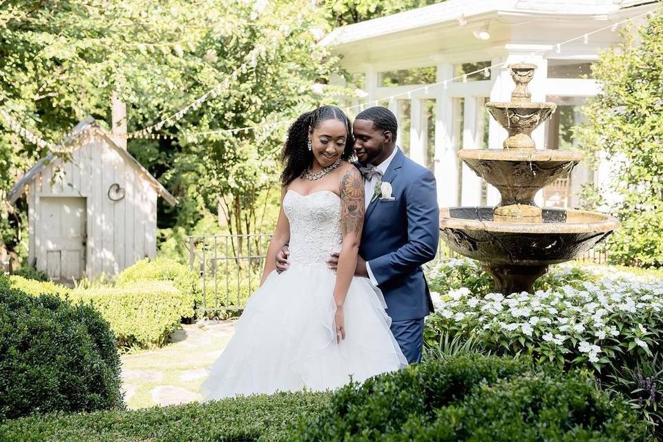 Floral arch reception