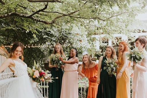 Fall bridesmaids