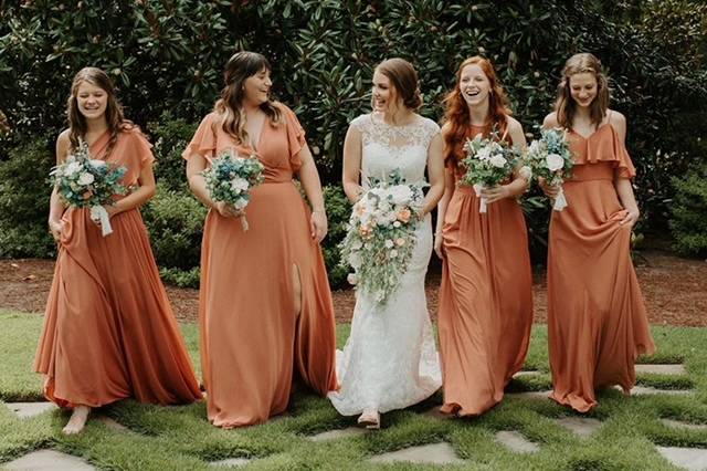 Fall bridesmaids