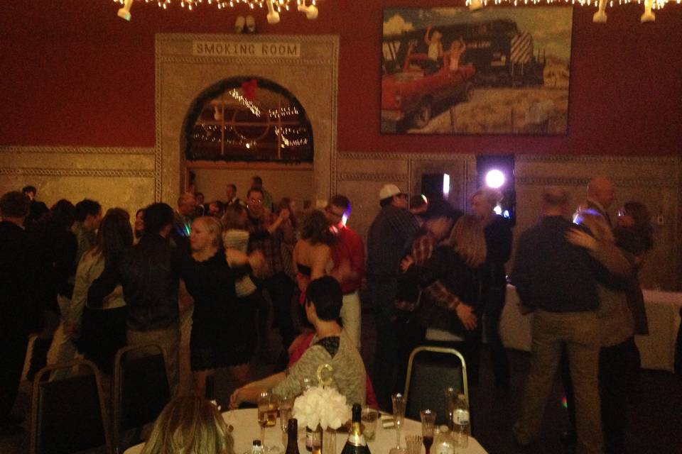 Guests dancing